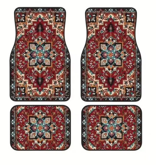 Bohemian Persian Rug Car Mats